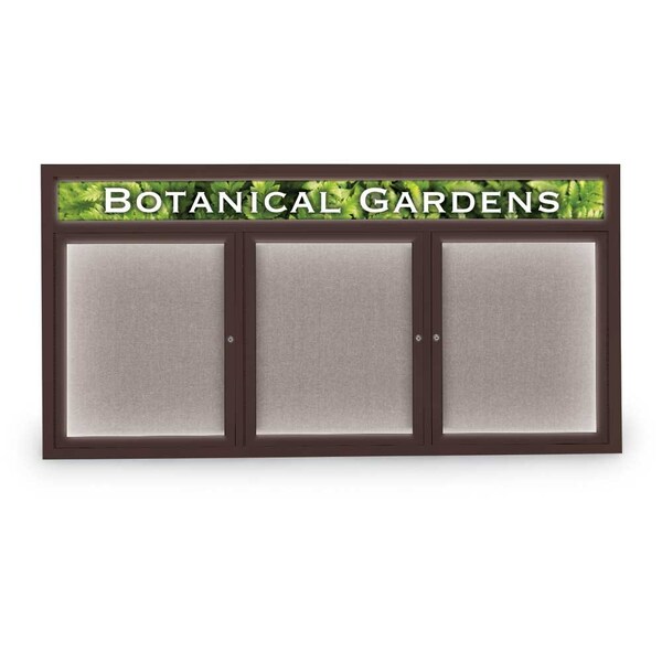 United Visual Products Open Faced Traditional Rounded Corkboard UV644ARC-SATIN-BUFF - main